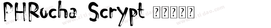 PHRocha Scrypt字体转换
